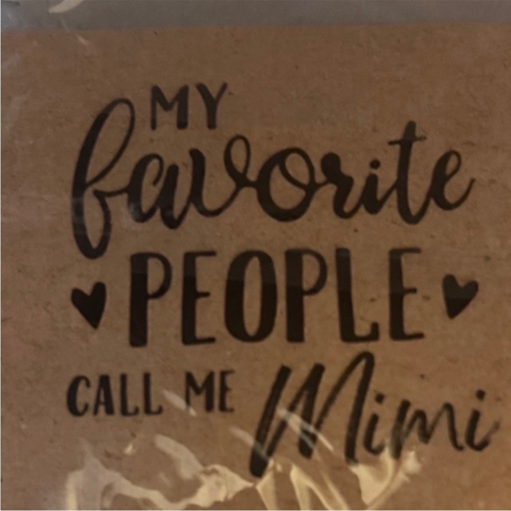 Gold Stainless Steel Hoop Earrings with 'My Favorite People Call Me Mimi' Card - Picture 5 of 5